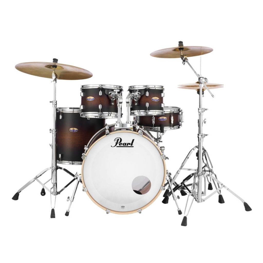 Pearl Decade Maple 5pc 22" Fusion Plus Increda-Bundle Drum Kit - Satin Brown Burst Acoustic Drums Sky Music