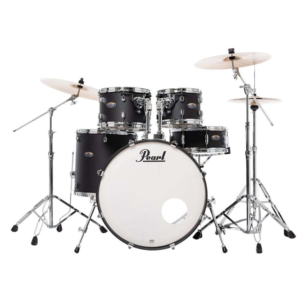 Pearl Decade Maple 5pc 22" Fusion Plus Increda-Bundle Drum Kit - Satin Slate Black Acoustic Drums Sky Music