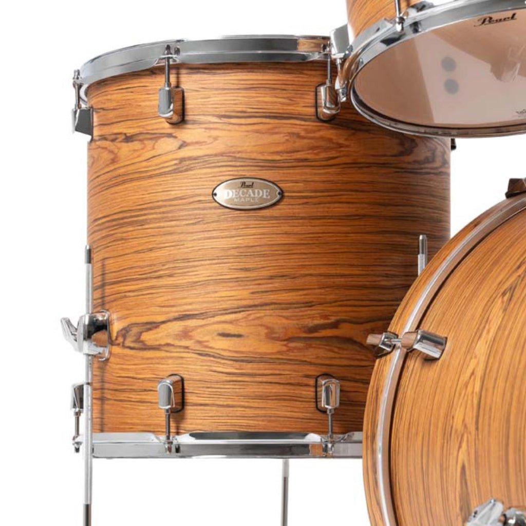 Pearl Decade Maple Artisan 5pc 22" Fusion Plus Drum Kit - Satin Caramel Veil Acoustic Drums Sky Music