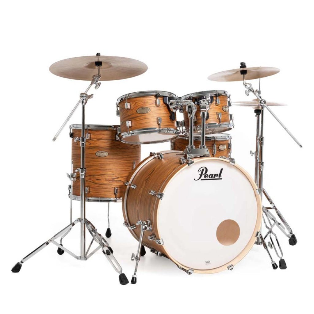 Pearl Decade Maple Artisan 5pc 22" Fusion Plus Drum Kit - Satin Caramel Veil Acoustic Drums Sky Music