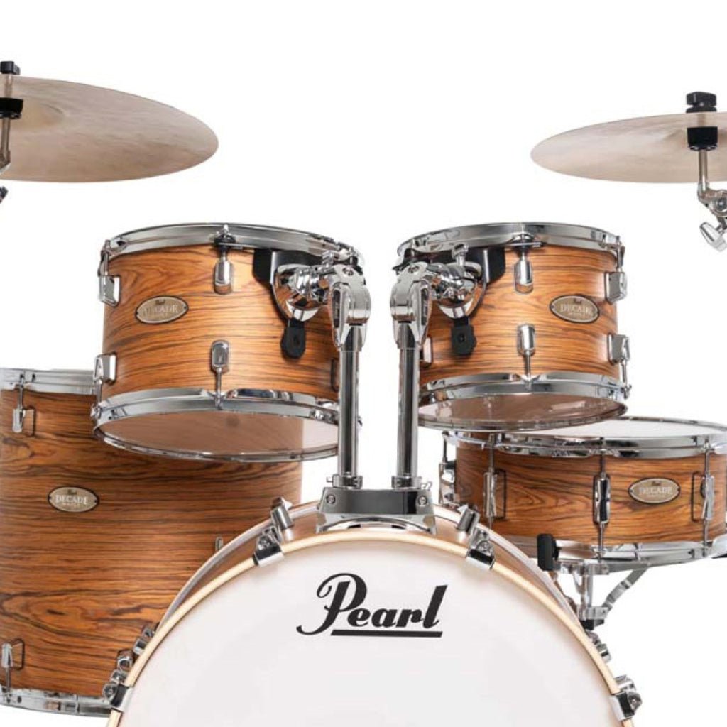 Pearl Decade Maple Artisan 5pc 22" Fusion Plus Drum Kit - Satin Caramel Veil Acoustic Drums Sky Music