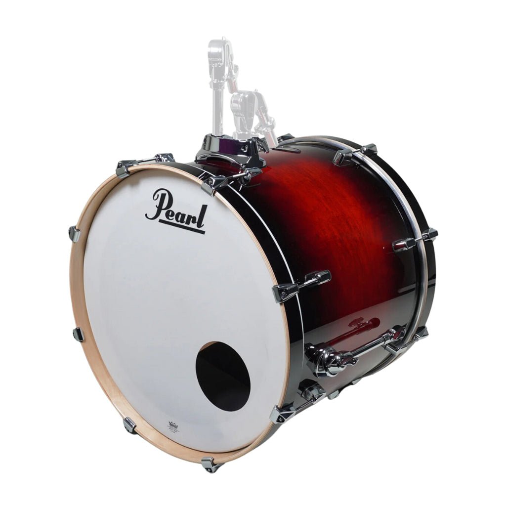Pearl Decade Maple Bass Drum 22x18 - Gloss Deep Red Burst Acoustic Drums Sky Music