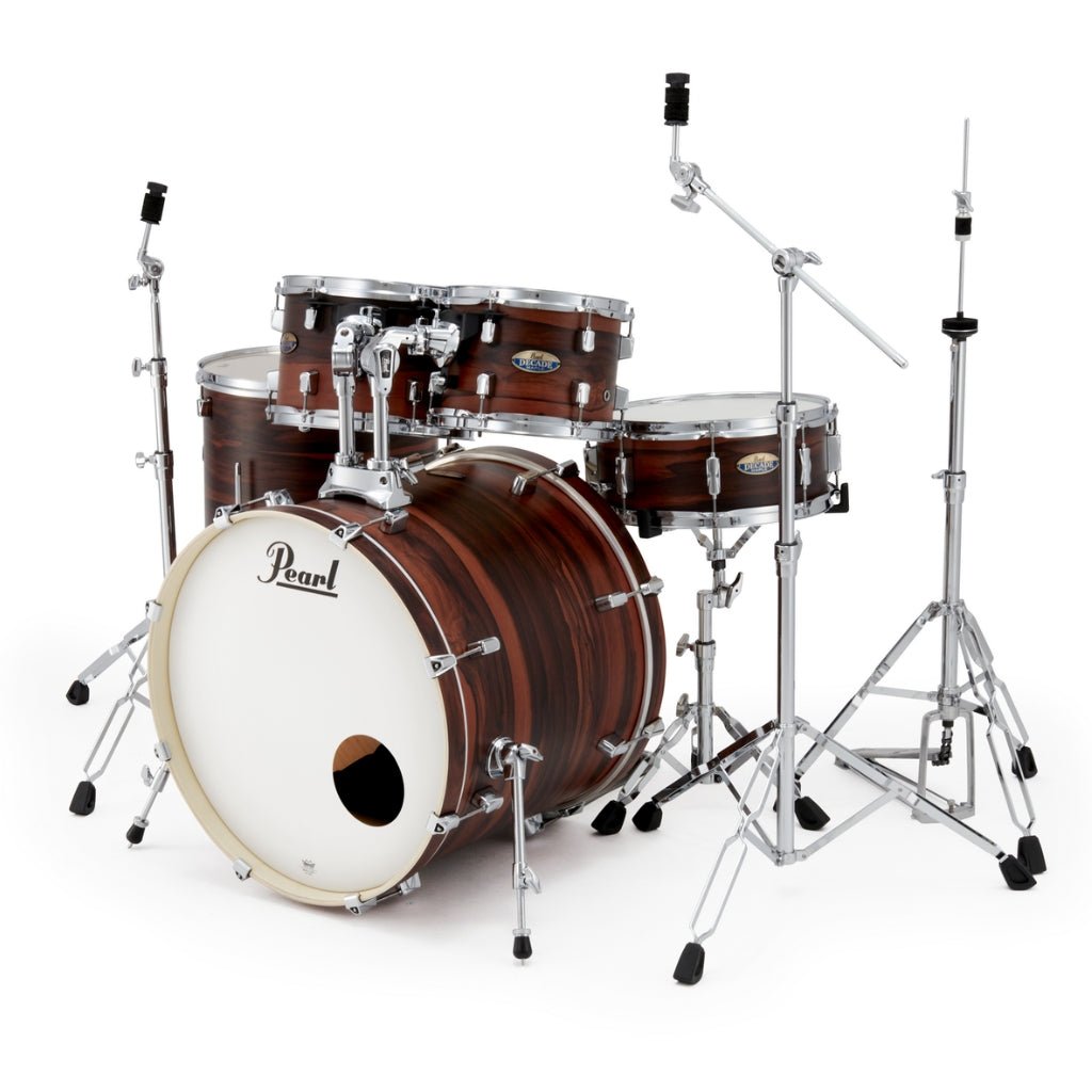 Pearl DMPC905SP/C-828K Decade Maple 5piece Fusion Kit with Hardware - Matte Dark Walnut Acoustic Drums Sky Music