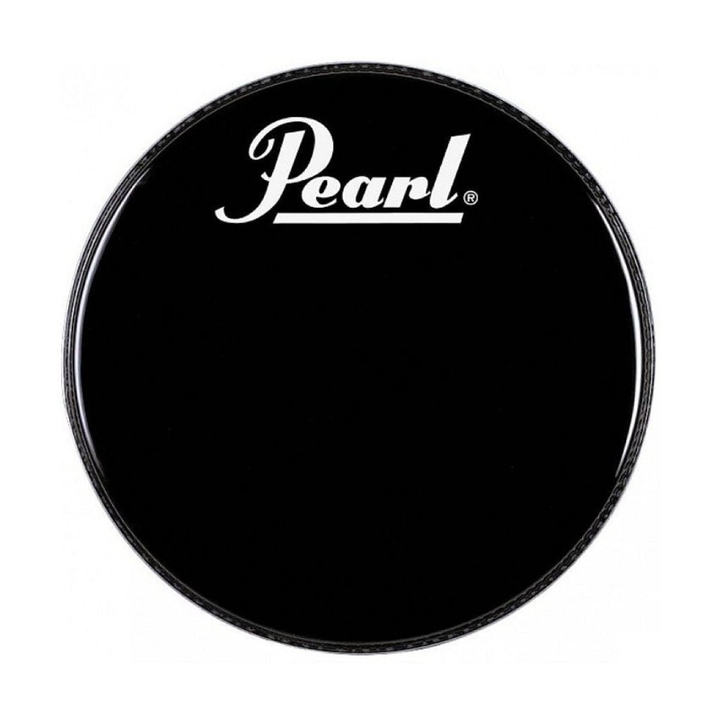 Pearl Drumheads 20" Black with White Logo Drum Heads Sky Music