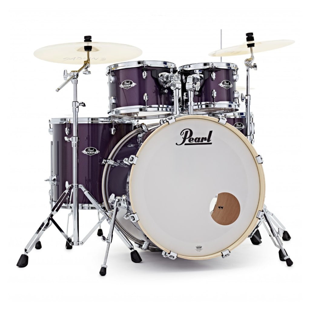 Pearl Export 5-Piece 20" Fusion Drum Kit w/ Hardware - Purple Nebula Acoustic Drums Sky Music