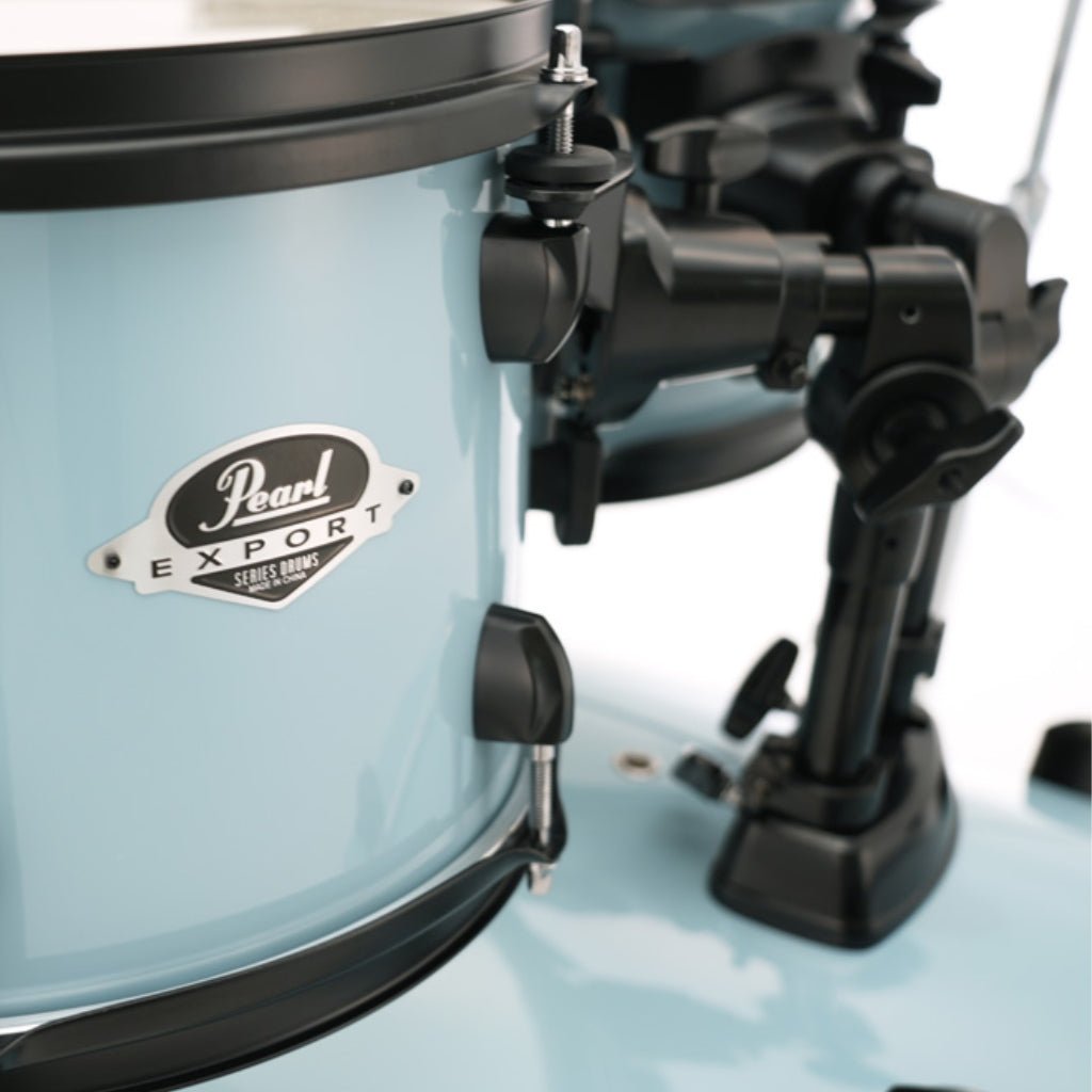 Pearl Export Limited 5pc 22" Fusion Plus Drum Kit - Daphne Blue with Black Hardware Acoustic Drums Sky Music