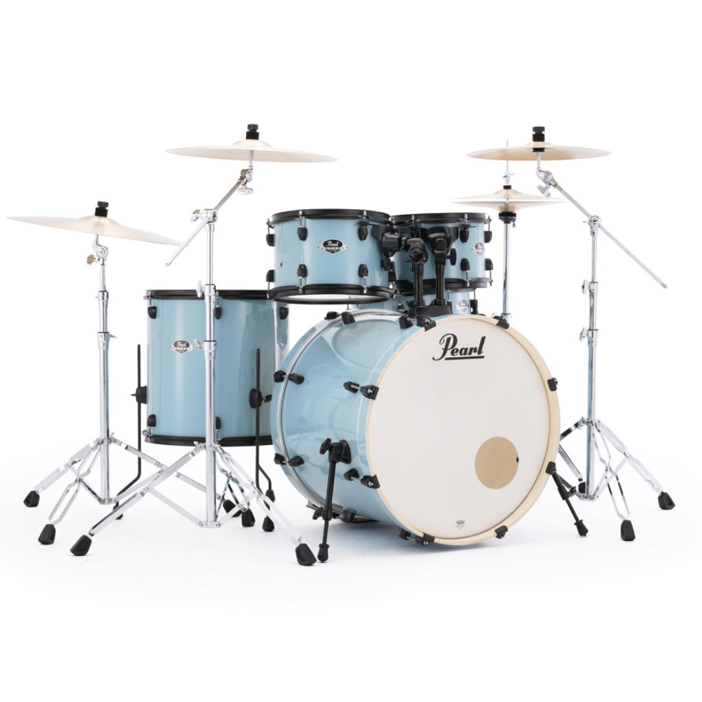 Pearl Export Limited 5pc 22" Fusion Plus Drum Kit - Daphne Blue with Black Hardware Acoustic Drums Sky Music