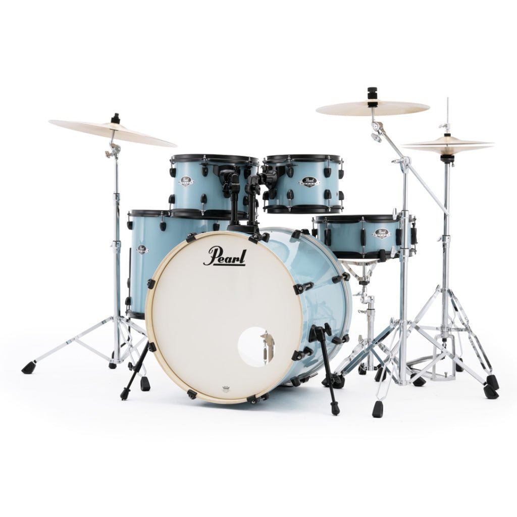 Pearl Export Limited 5pc 22" Fusion Plus Drum Kit - Daphne Blue with Black Hardware Acoustic Drums Sky Music