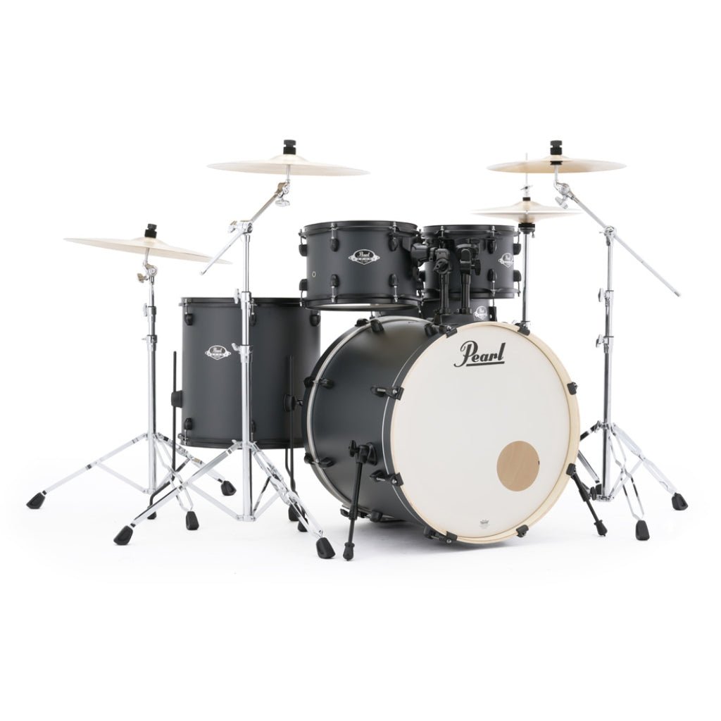 Pearl Export Limited 5pc 22" Fusion Plus Drum Kit - Graphite Slate with Black Hardware Acoustic Drums Sky Music