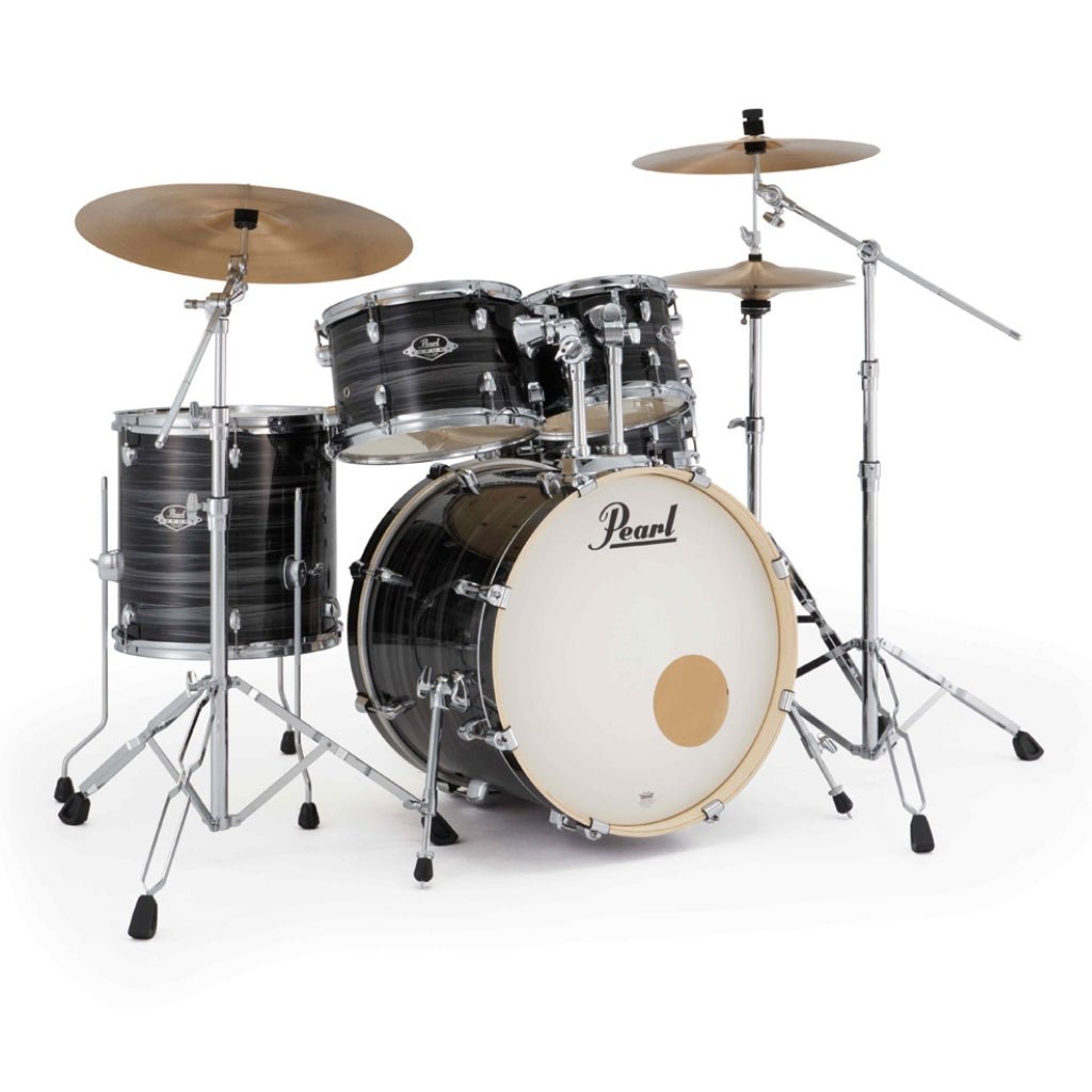 Pearl Export Plus 5pc 20" Fusion Drum Kit with BRD-1 Cymbals - Graphite Silver Twist Acoustic Drums Sky Music