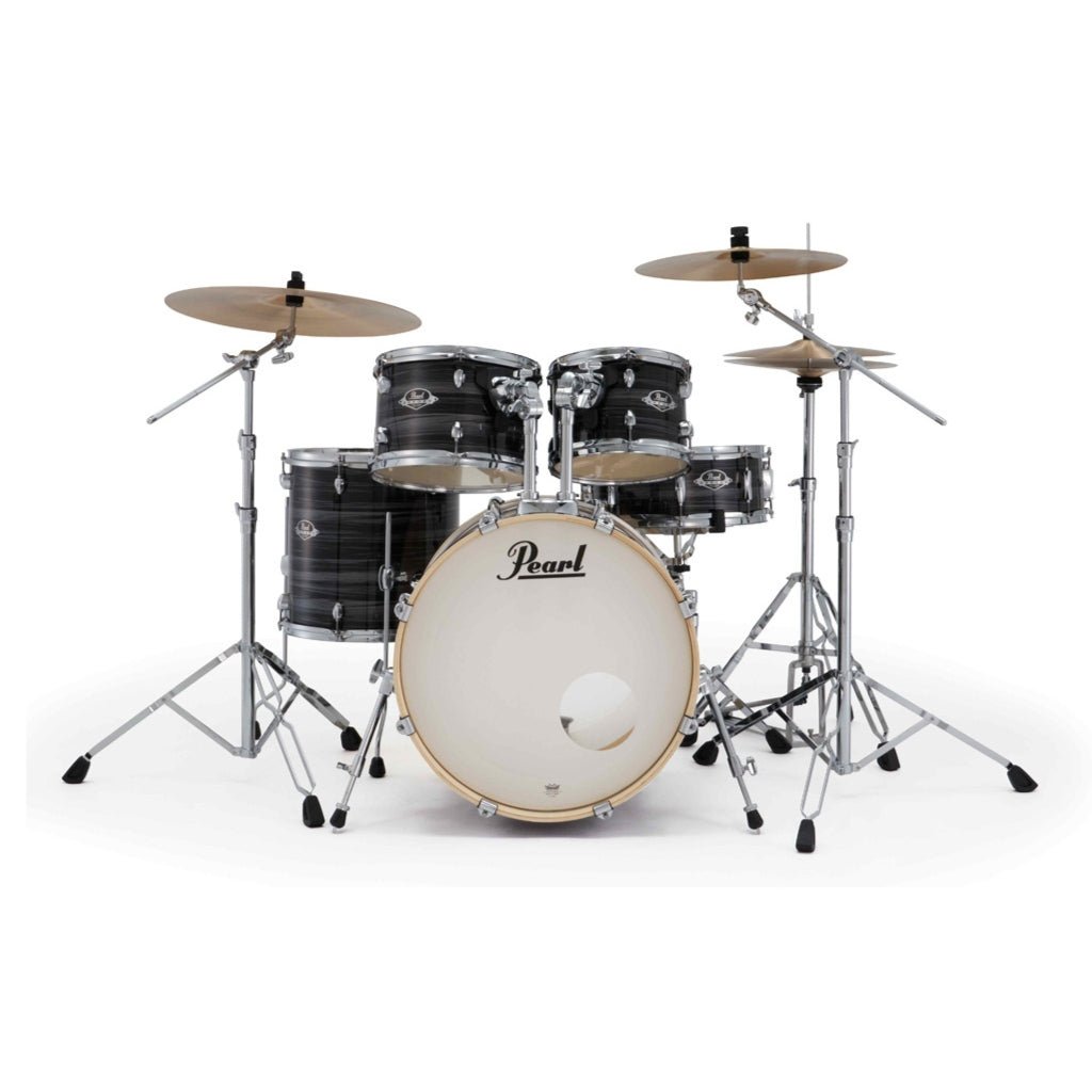 Pearl Export Plus 5pc 20" Fusion Drum Kit with BRD-1 Cymbals - Graphite Silver Twist Acoustic Drums Sky Music