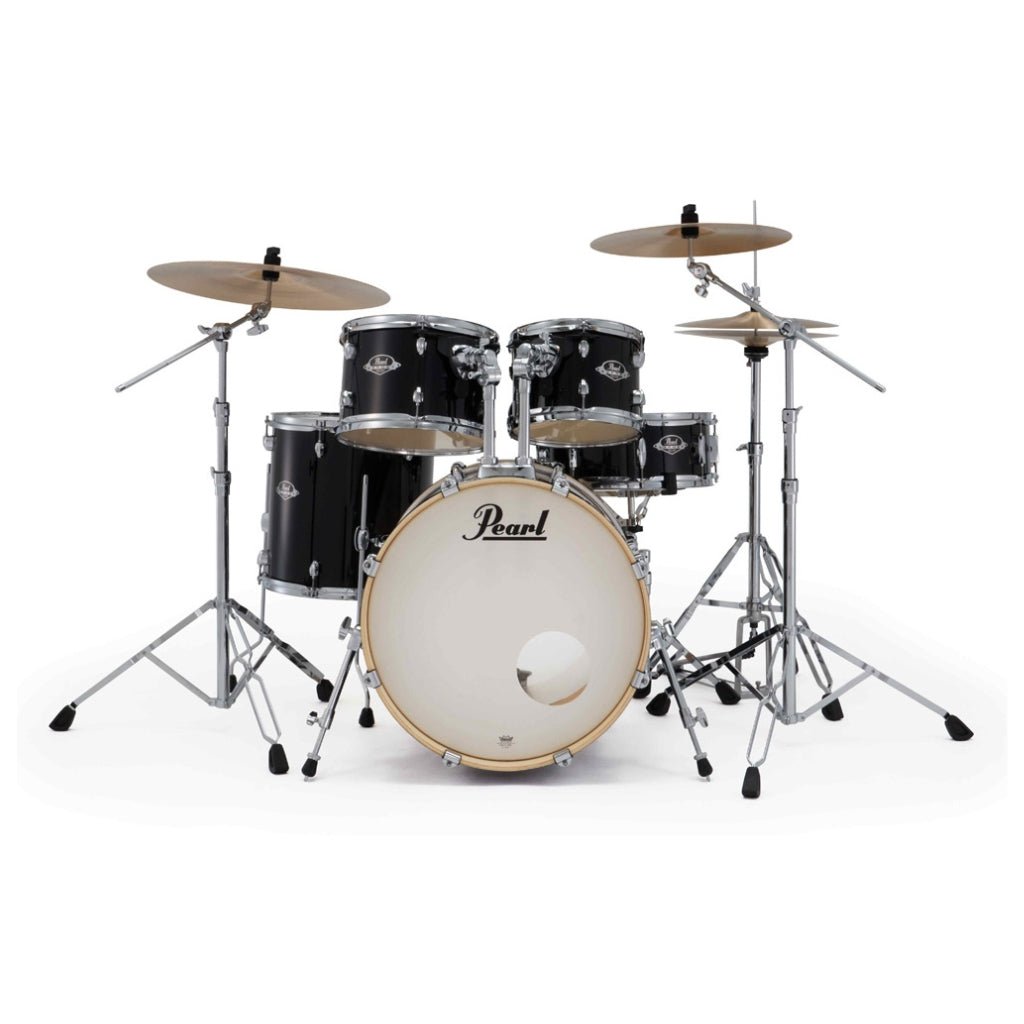 Pearl Export Plus 5pc 20" Fusion Drum Kit with BRD-1 Cymbals - Jet Black Acoustic Drums Sky Music