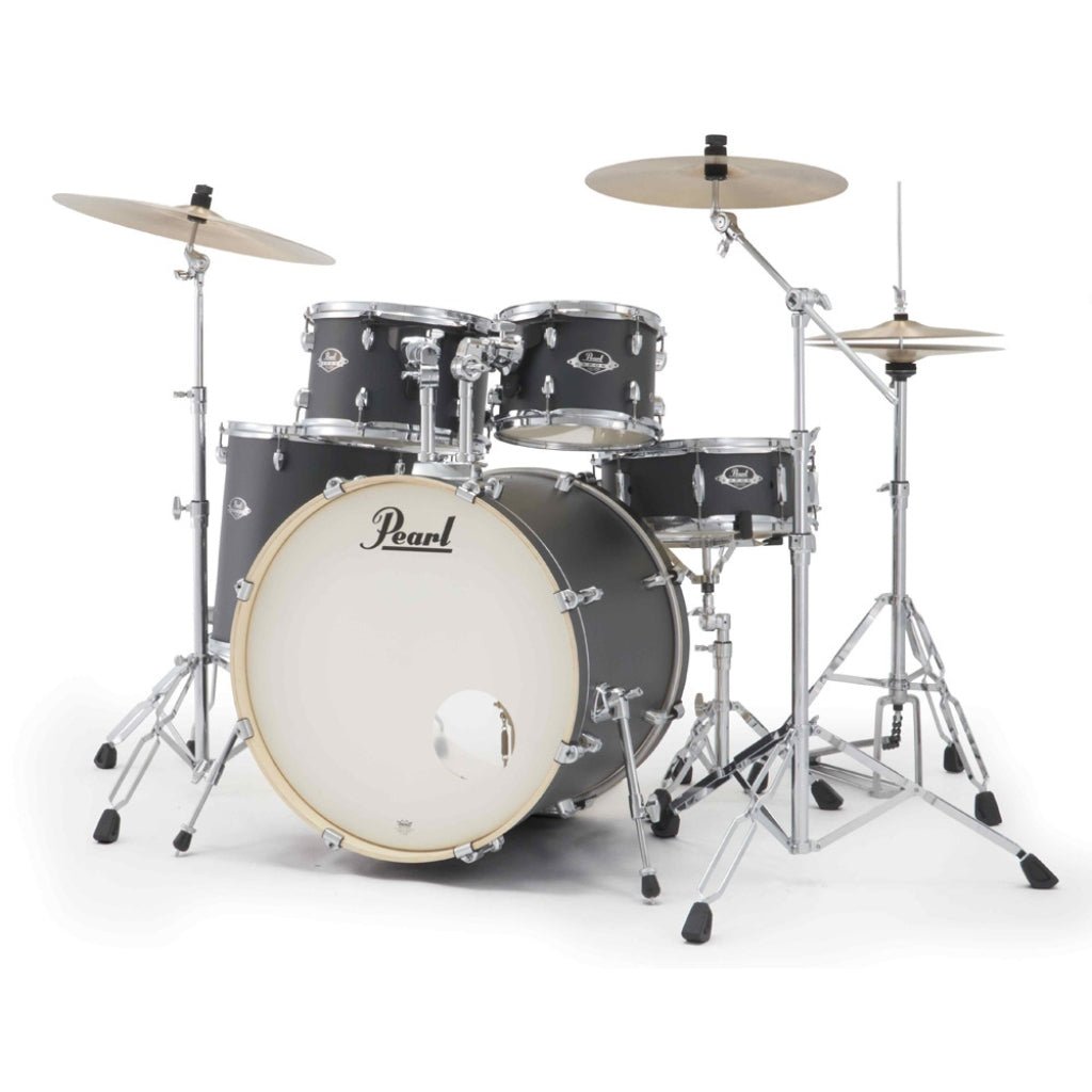 Pearl Export Plus 5pc 22" Fusion Plus Drum Kit with Pearl Cymbals - Graphite Slate Acoustic Drums Sky Music