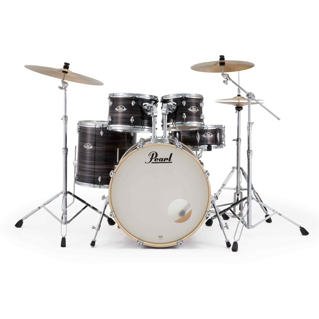 Pearl Export Plus 5pc 22" Fusion Plus Drum Kit with Pearl Cymbals - Metallic Amethyst Twist Acoustic Drums Sky Music