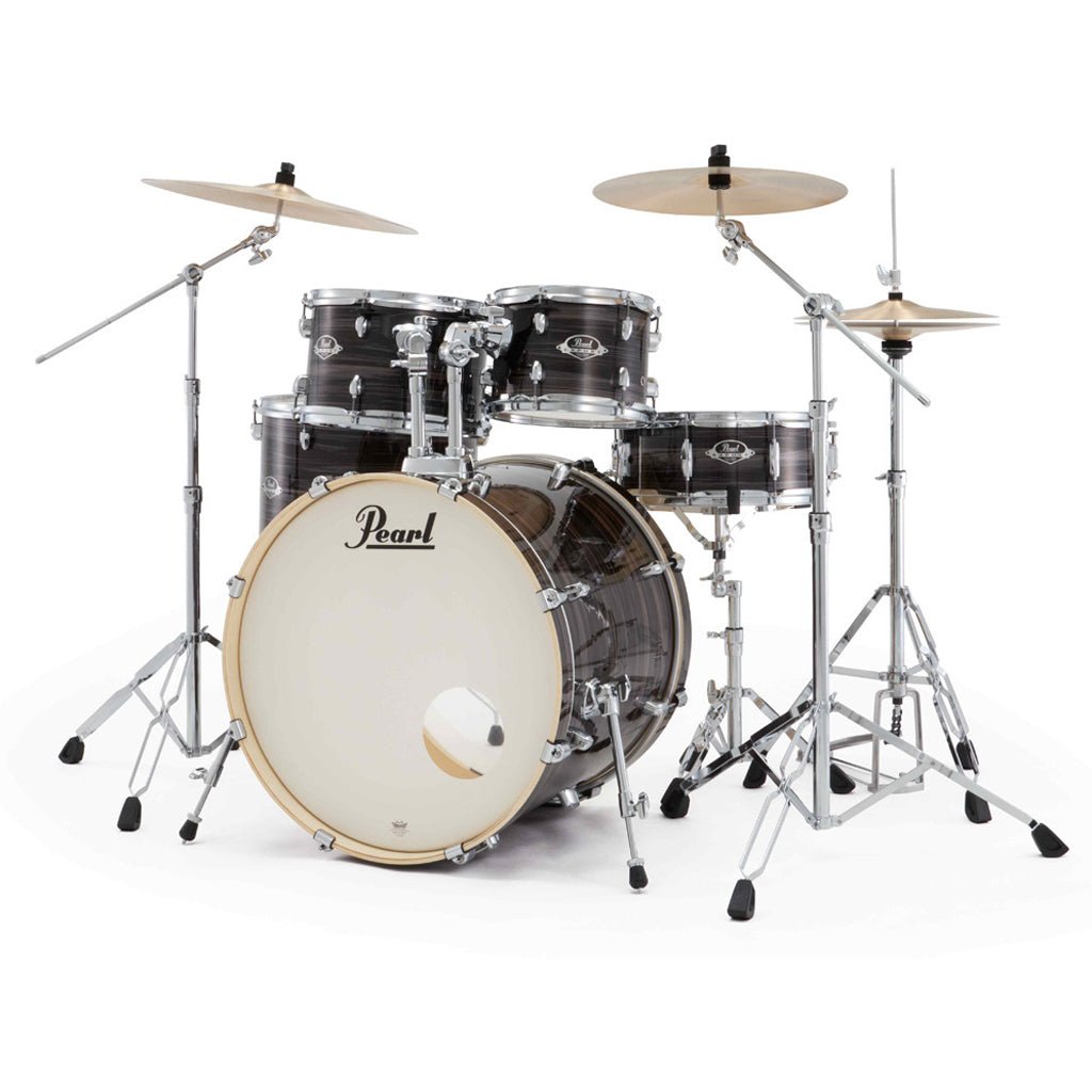 Pearl Export Plus 5pc 22" Fusion Plus Drum Kit with Pearl Cymbals - Metallic Amethyst Twist Acoustic Drums Sky Music