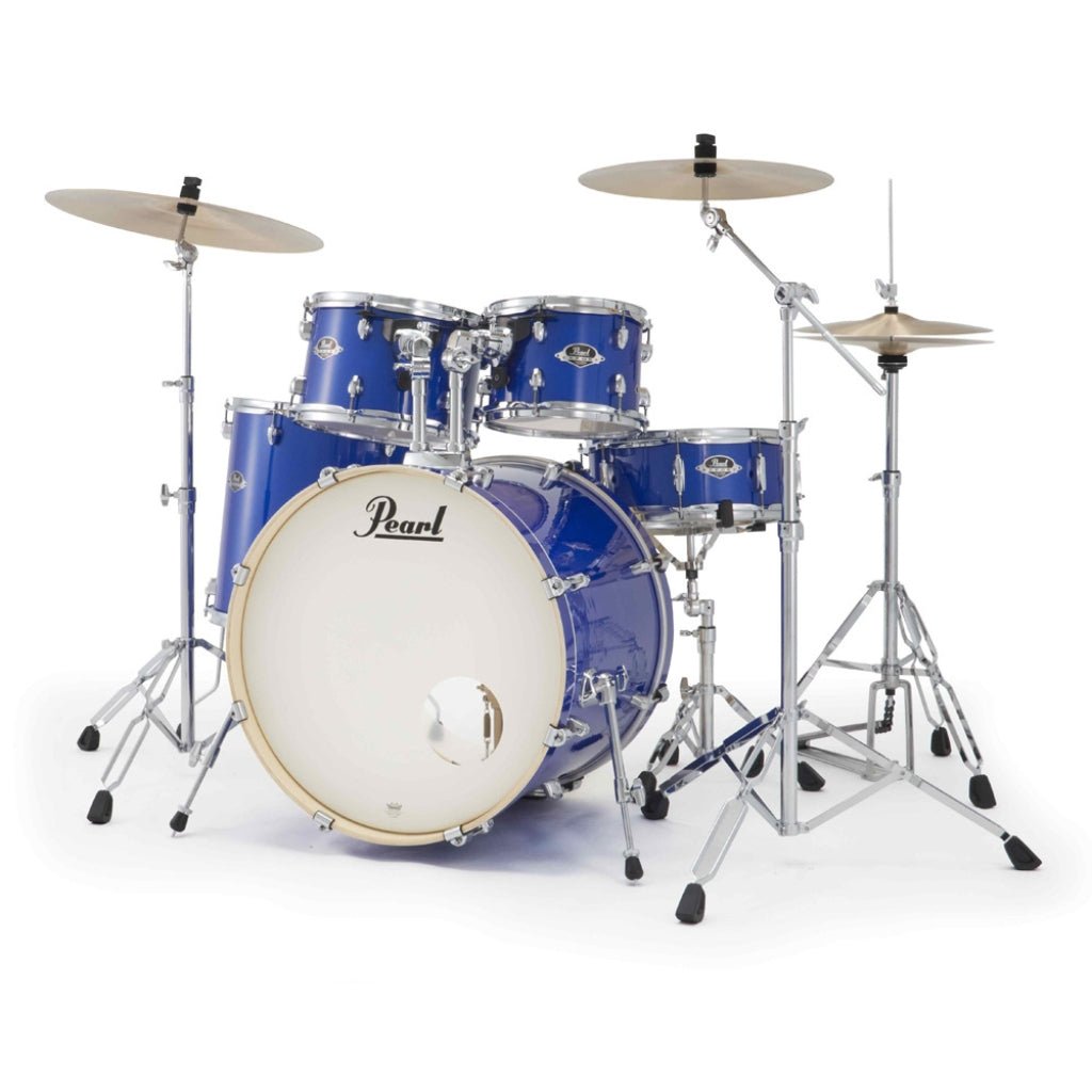Pearl Export Plus 5pc 22" Fusion Plus Drum Kit with Pearl Cymbals - Midnight Blue Acoustic Drums Sky Music