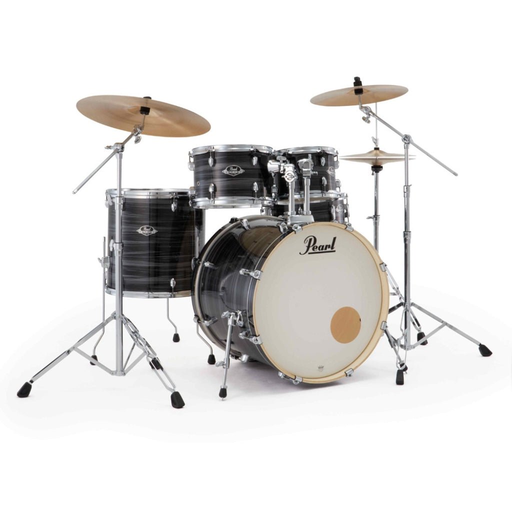 Pearl Export Plus 5pc 22" Fusion Plus Drum Kit with Zildjian Cymbals - Graphite Silver Twist Acoustic Drums Sky Music