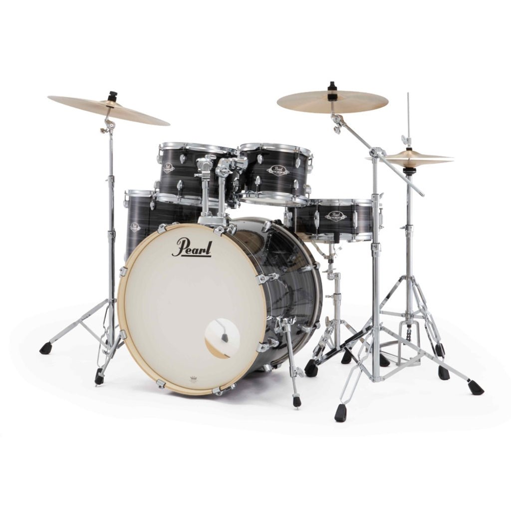 Pearl Export Plus 5pc 22" Fusion Plus Drum Kit with Zildjian Cymbals - Graphite Silver Twist Acoustic Drums Sky Music