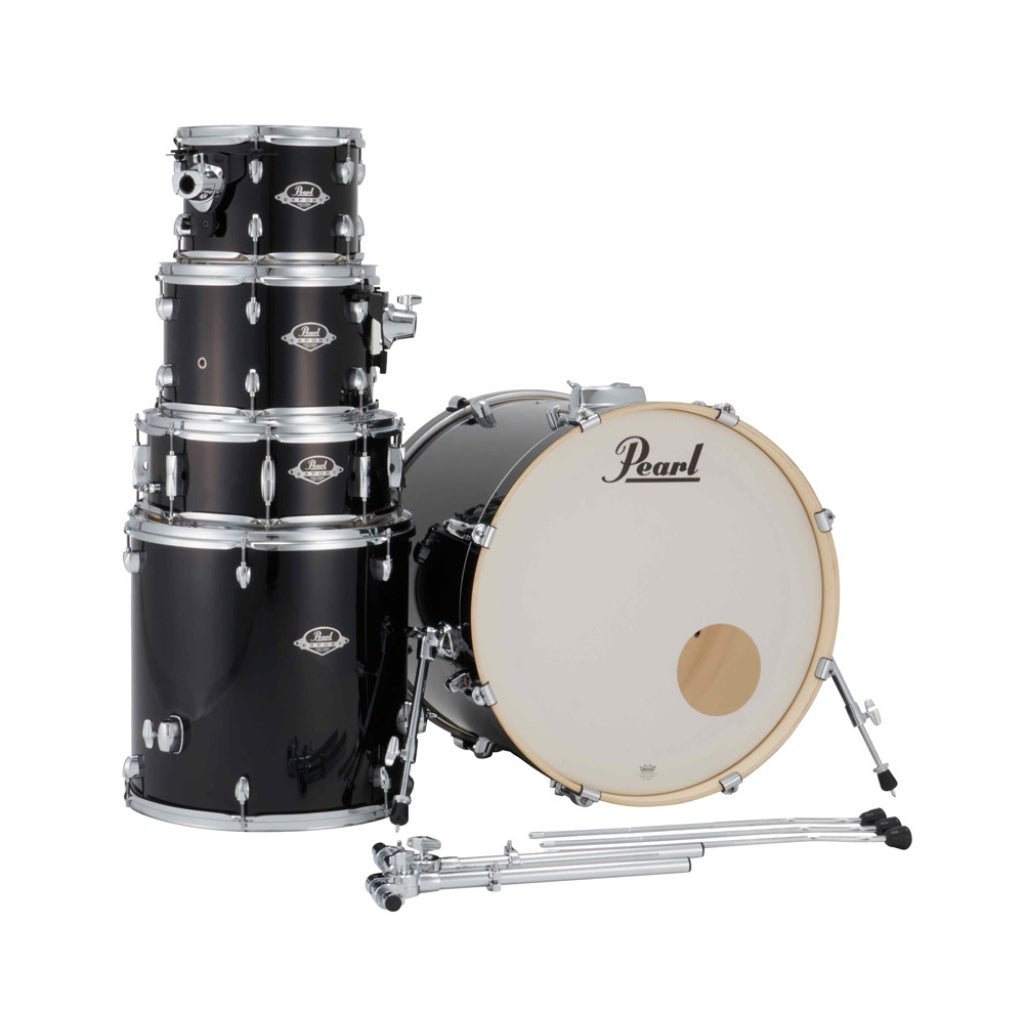 Pearl Export Plus 5pc 22" Fusion Plus Drum Kit with Zildjian Cymbals - Jet Black Acoustic Drums Sky Music