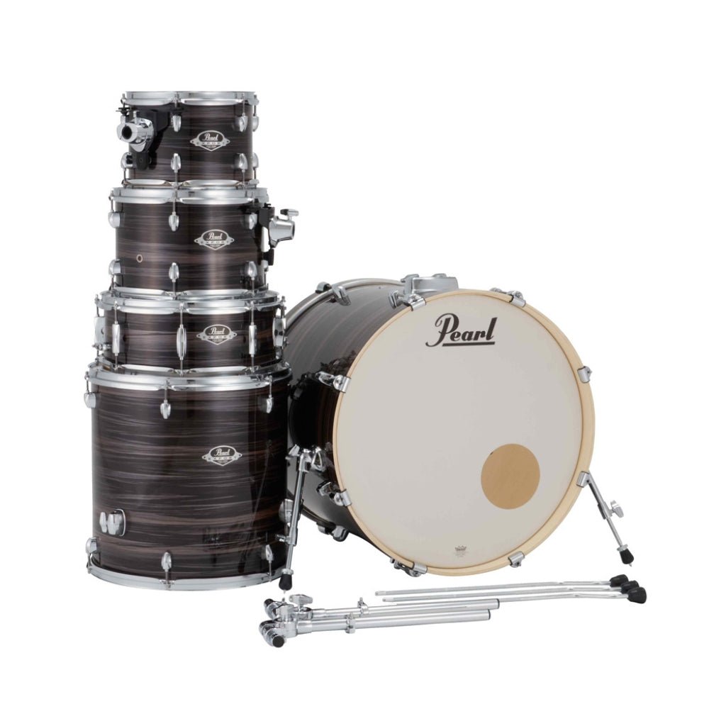 Pearl Export Plus 5pc 22" Fusion Plus Drum Kit with Zildjian Cymbals - Metallic Amethyst Twist Acoustic Drums Sky Music