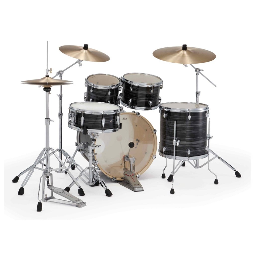 Pearl Export-PLUS Promo Drum Kit Package 20/10/12/14 - Graphite Silver Twist Acoustic Drums Sky Music