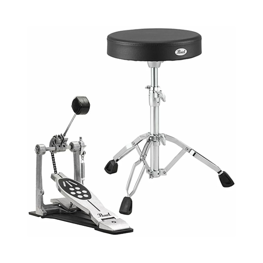 Pearl Hardware Package for Roland E-Kits - P920 Pedal, D790 Throne Drum Hardware Sky Music