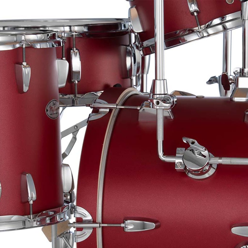 Pearl Midtown 4-pc Compact Drum Set w/Hardware - Matte Red Acoustic Drums Sky Music