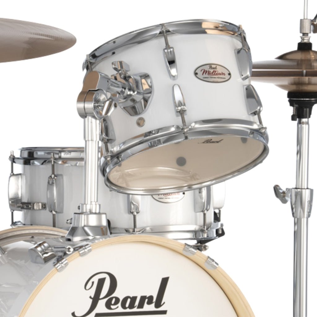 Pearl Midtown Series MT564C33 4-piece Drum Set with Hardware - Pure White Acoustic Drums Sky Music