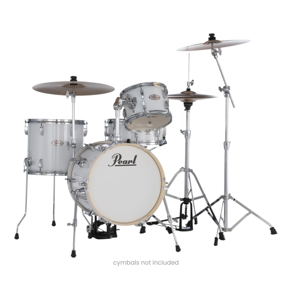 Pearl Midtown Series MT564C33 4-piece Drum Set with Hardware - Pure White Acoustic Drums Sky Music
