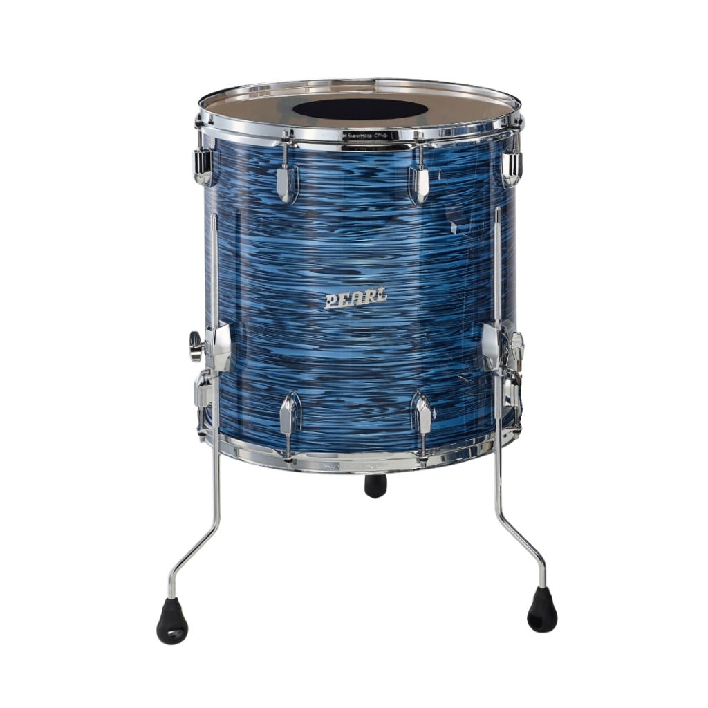 Pearl President Series Deluxe Floor Tom - 14 x 14 inch - Ocean Ripple Acoustic Drums Sky Music