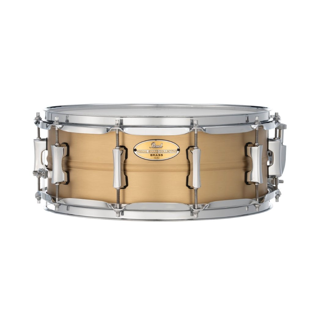 Pearl Primal Collective Snare Drum - 5.5 inches x 14 inches, Brushed Brass Snare Drums Sky Music
