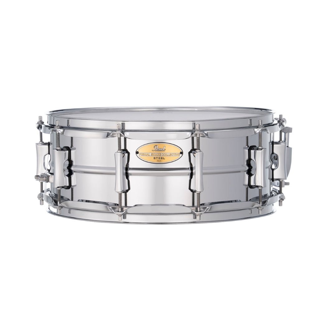 Pearl Primal Collective Snare Drum - 5.5 inches x 14 inches, Brushed Steel Snare Drums Sky Music