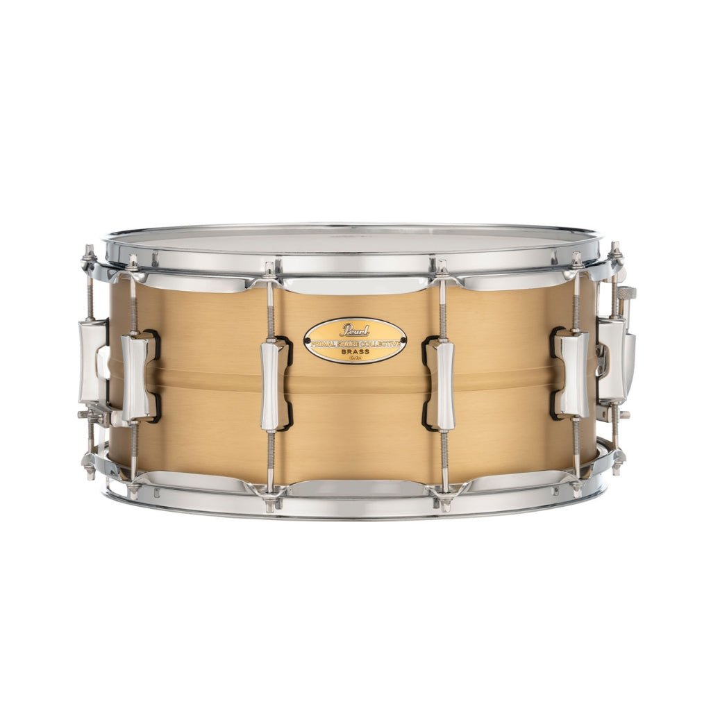 Pearl Primal Collective Snare Drum - 6.5 inches x 14 inches, Brushed Brass Snare Drums Sky Music