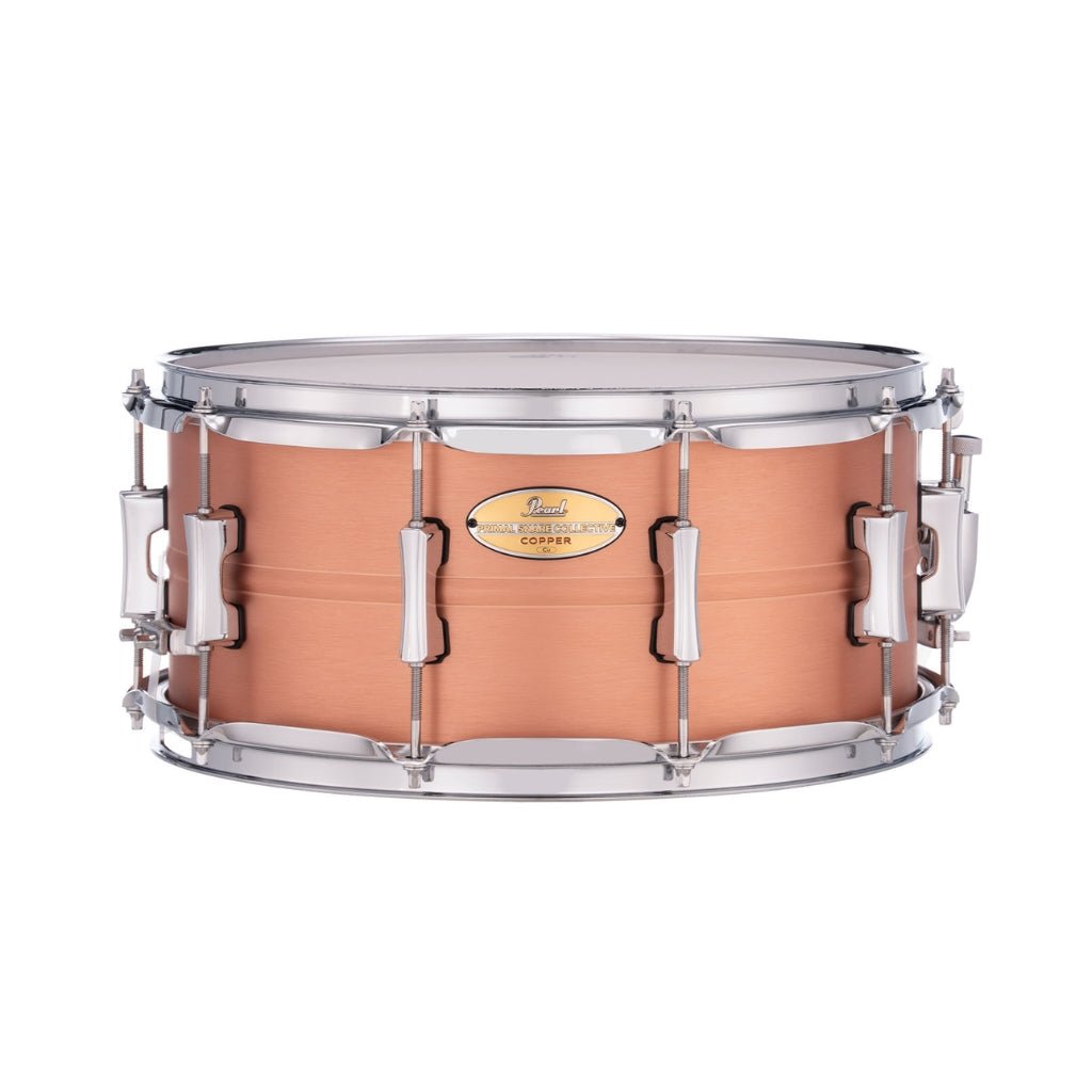 Pearl Primal Collective Snare Drum - 6.5 inches x 14 inches, Brushed Copper Snare Drums Sky Music