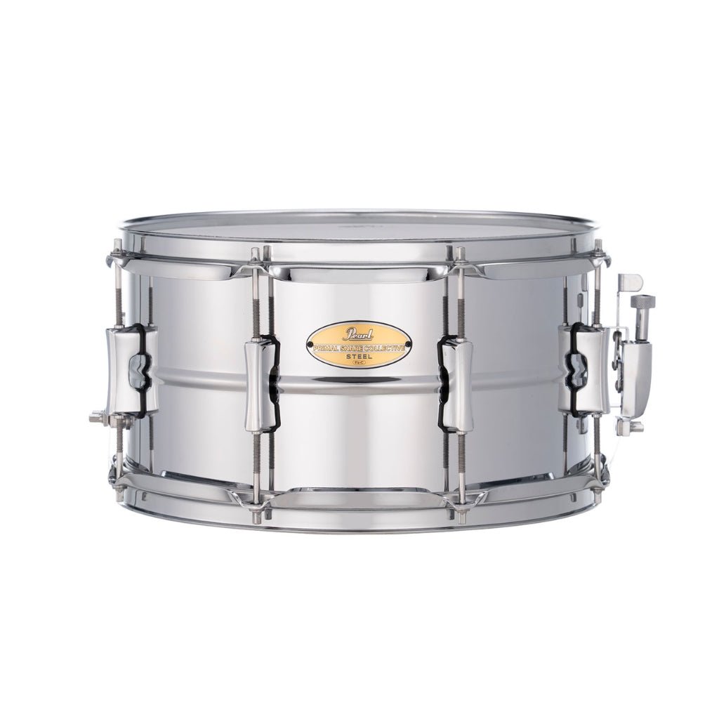 Pearl Primal Collective Snare Drum - 7 inches x 13 inches, Brushed Steel Snare Drums Sky Music
