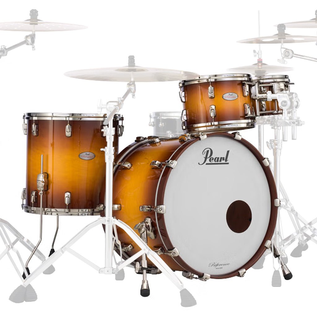 Pearl Reference 4-Piece Shell Pack 10, 12, 16, 22 - Aged Honey Burst Acoustic Drums Sky Music