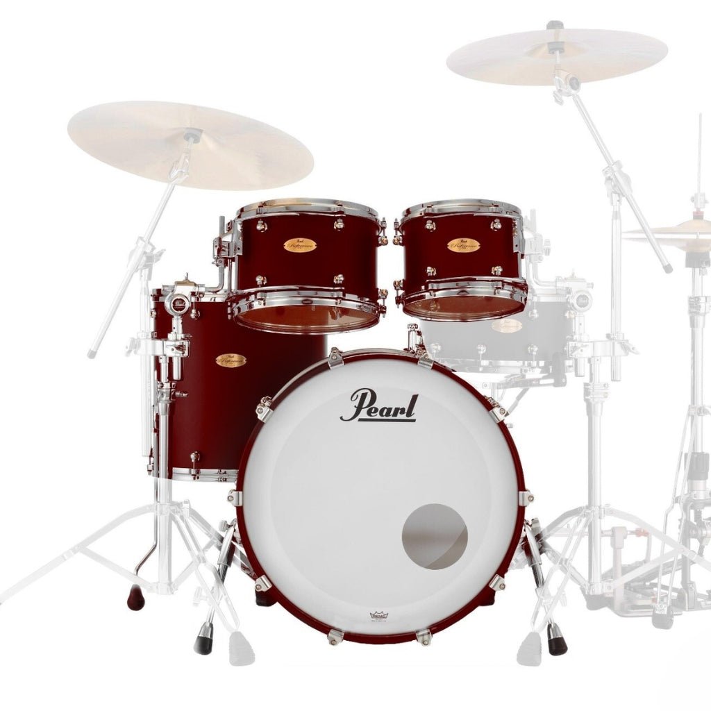Pearl Reference One 22" 4-Piece Shell Pack (R2 Pipe) - Deep Red Burst Acoustic Drums Sky Music