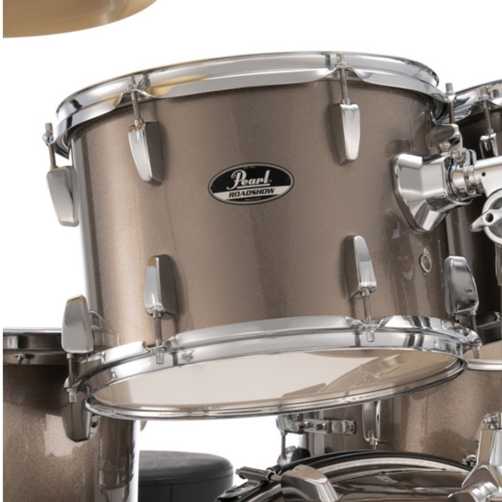 Pearl Roadshow 22" 5pc Drum Kit Package with Cymbals - Bronze Metallic Acoustic Drums Sky Music