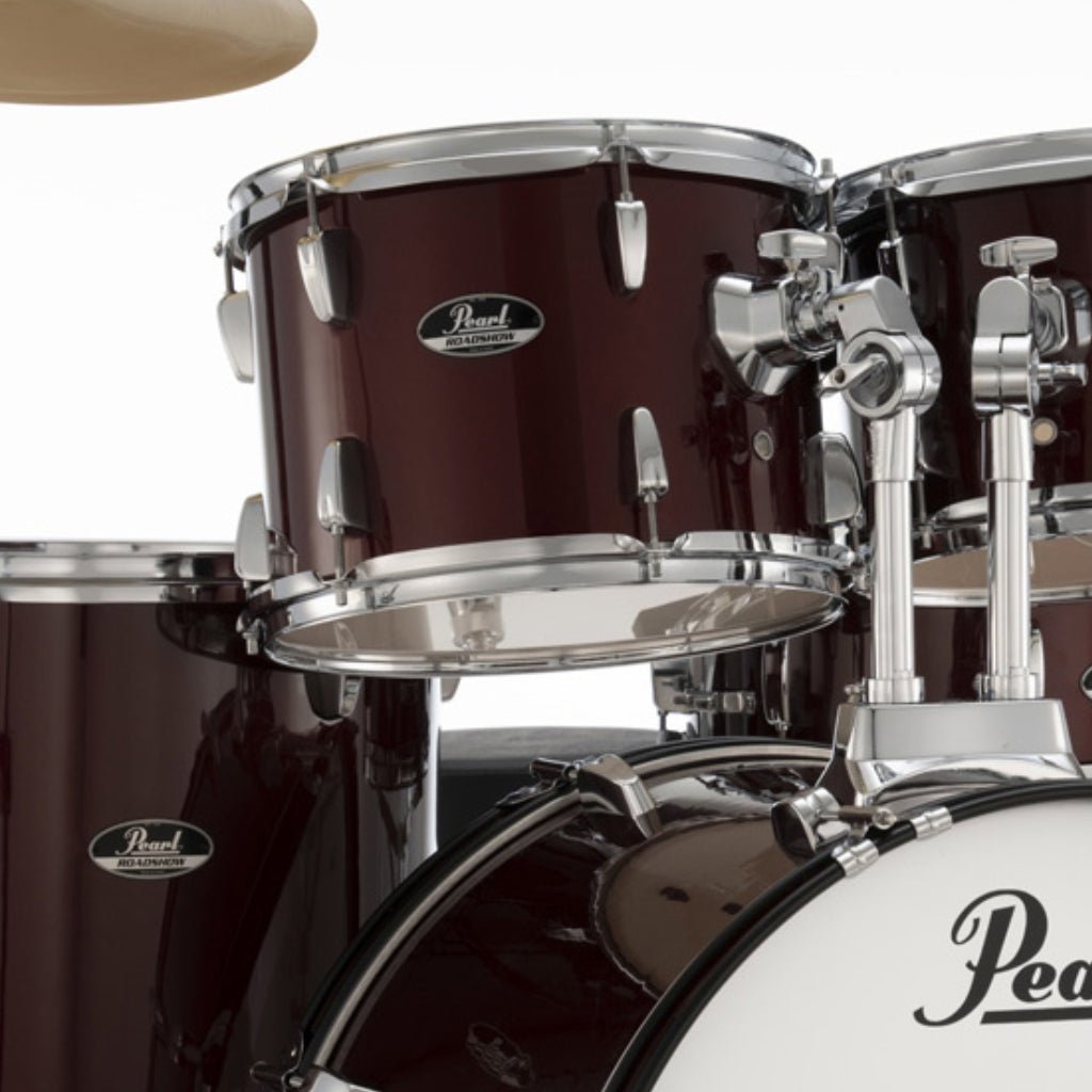 Pearl Roadshow 22" 5pc Drum Kit Package with Cymbals - Red Wine Acoustic Drums Sky Music