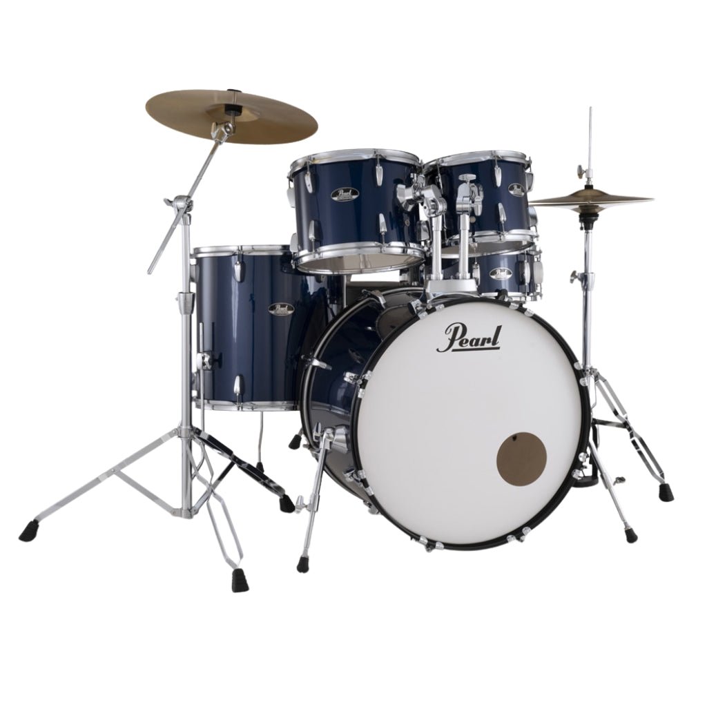 Pearl Roadshow 22" 5pc Drum Kit Package with Cymbals - Royal Blue Metallic Acoustic Drums Sky Music