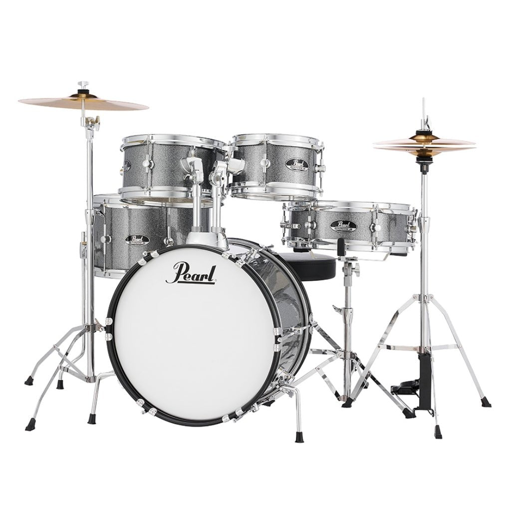 Pearl Roadshow Junior 5pc Drum Kit with Hardware - Grindstone Sparkle Acoustic Drums Sky Music