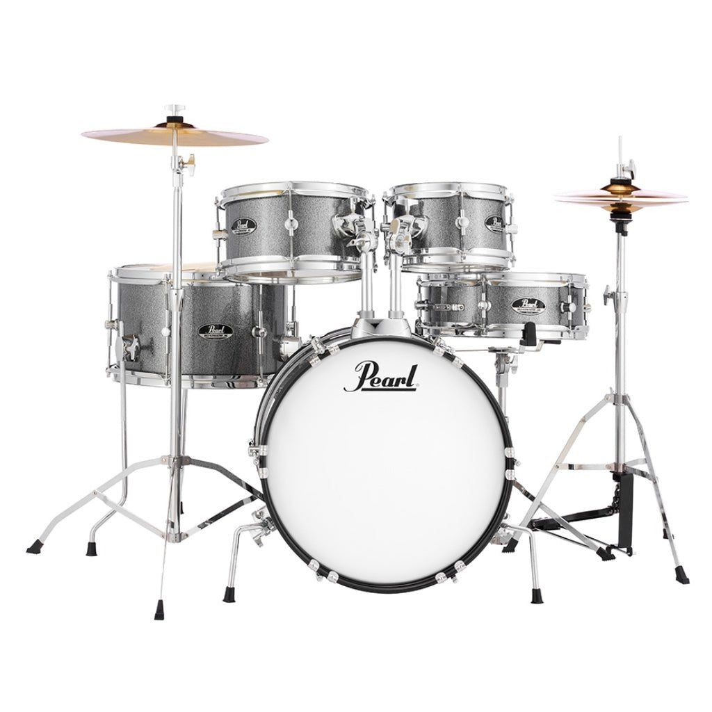 Pearl Roadshow Junior 5pc Drum Kit with Hardware - Grindstone Sparkle Acoustic Drums Sky Music