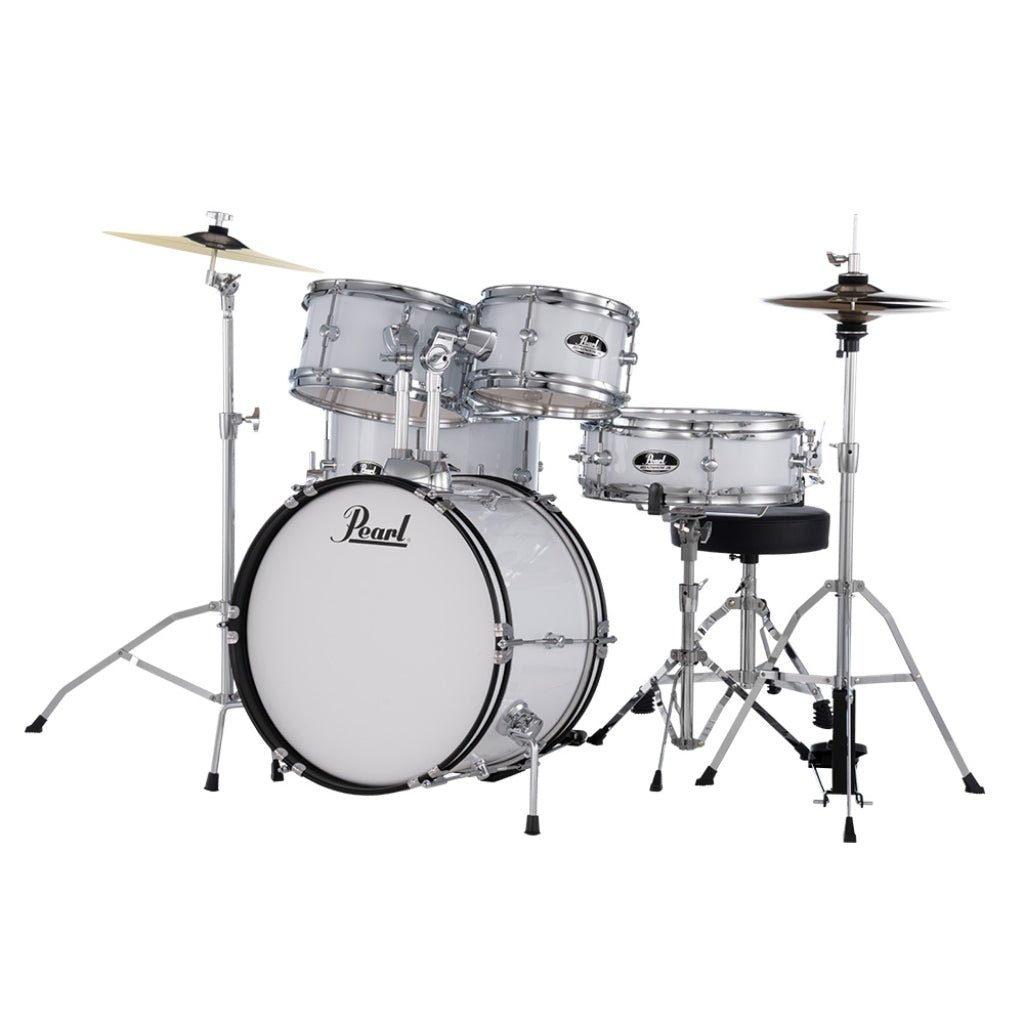 Pearl Roadshow Junior 5pc Drum Kit with Hardware - Pure White Acoustic Drums Sky Music