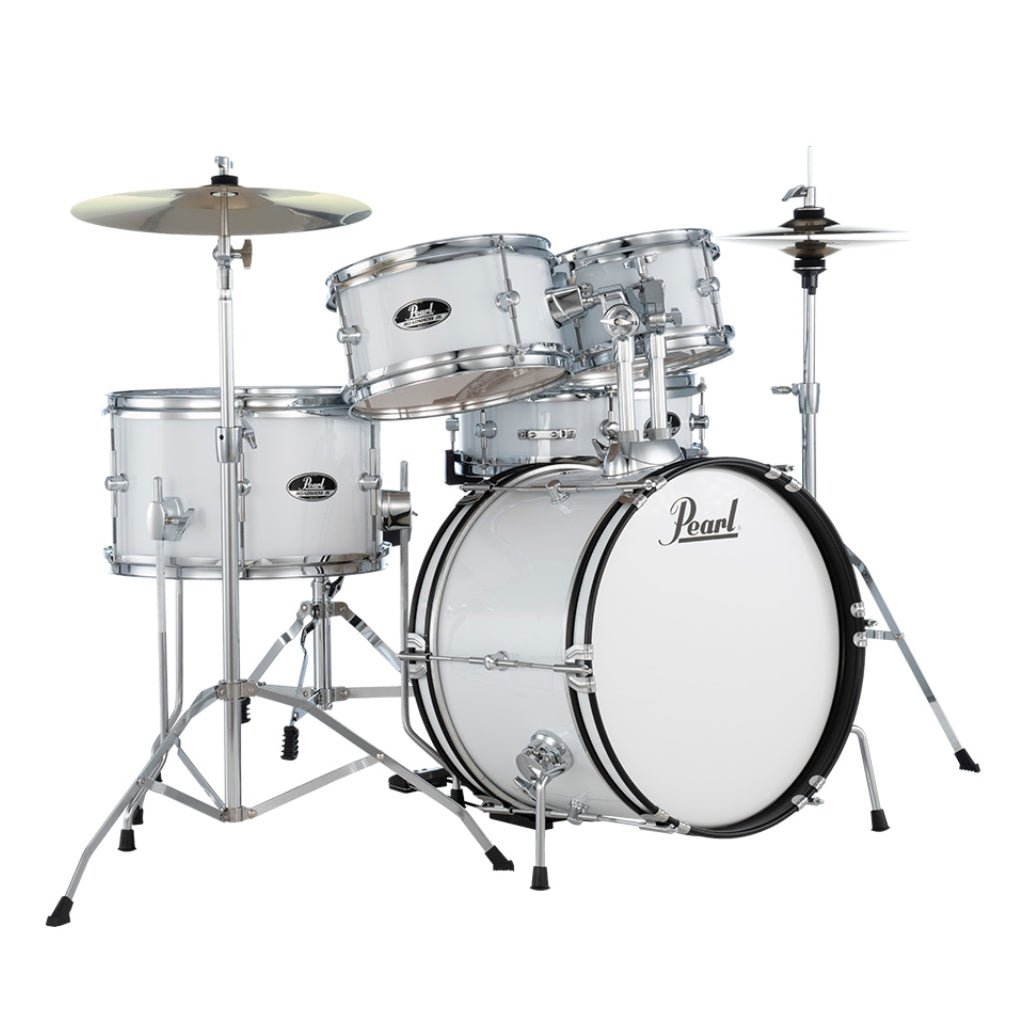 Pearl Roadshow Junior 5pc Drum Kit with Hardware - Pure White Acoustic Drums Sky Music
