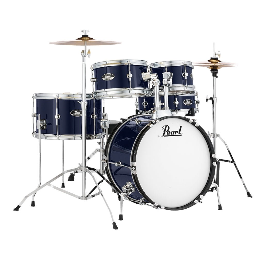 Pearl Roadshow Junior 5pc Drum Kit with Hardware - Royal Blue Metallic Acoustic Drums Sky Music
