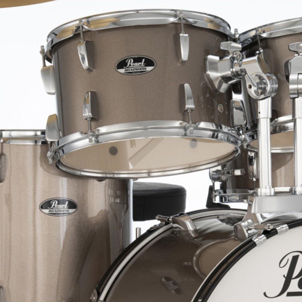Pearl Roadshow-Plus 5pc 20" with BRD-1 Cymbals Drum Package - Bronze Metallic Acoustic Drums Sky Music
