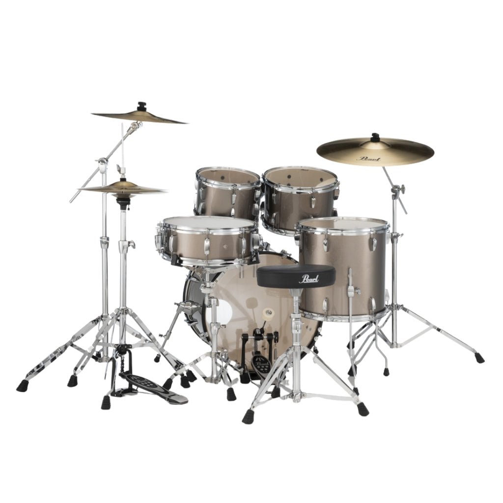 Pearl Roadshow-Plus 5pc 20" with BRD-1 Cymbals Drum Package - Bronze Metallic Acoustic Drums Sky Music