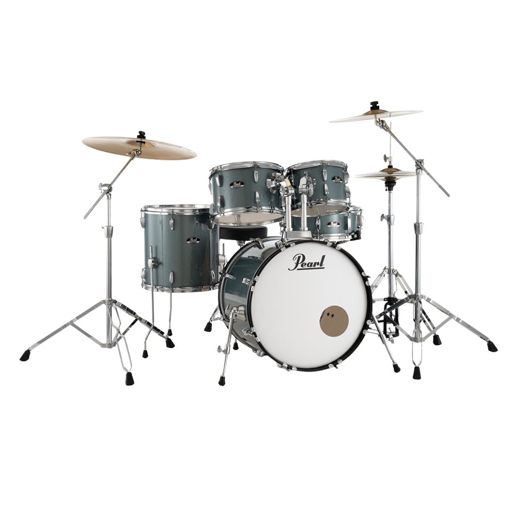 Pearl Roadshow-Plus 5pc 20" with BRD-1 Cymbals Drum Package - Charcoal Metallic Acoustic Drums Sky Music