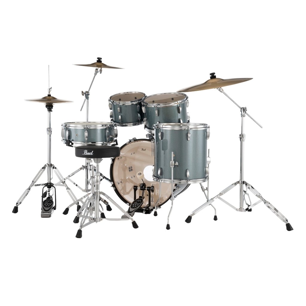 Pearl Roadshow-Plus 5pc 20" with BRD-1 Cymbals Drum Package - Charcoal Metallic Acoustic Drums Sky Music