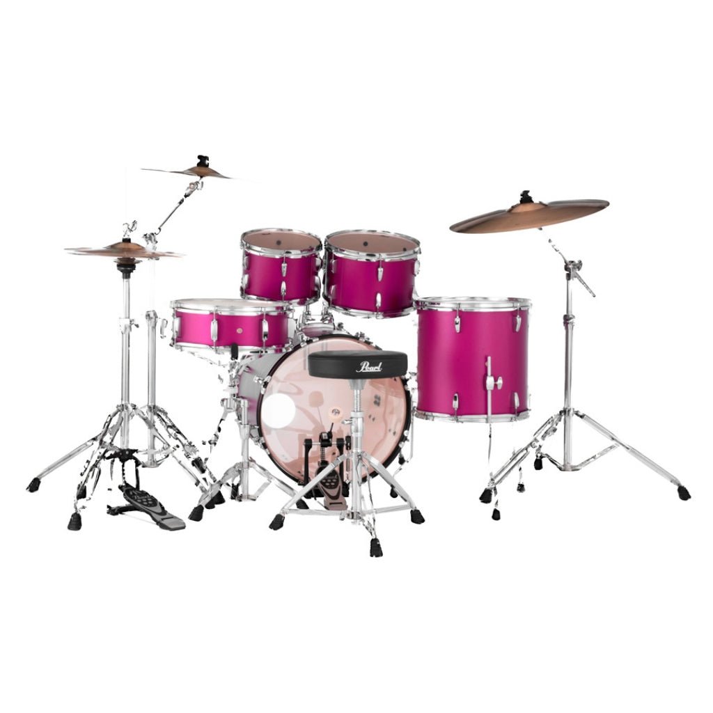 Pearl Roadshow-Plus 5pc 20" with BRD-1 Cymbals Drum Package - Pink Metallic Acoustic Drums Sky Music